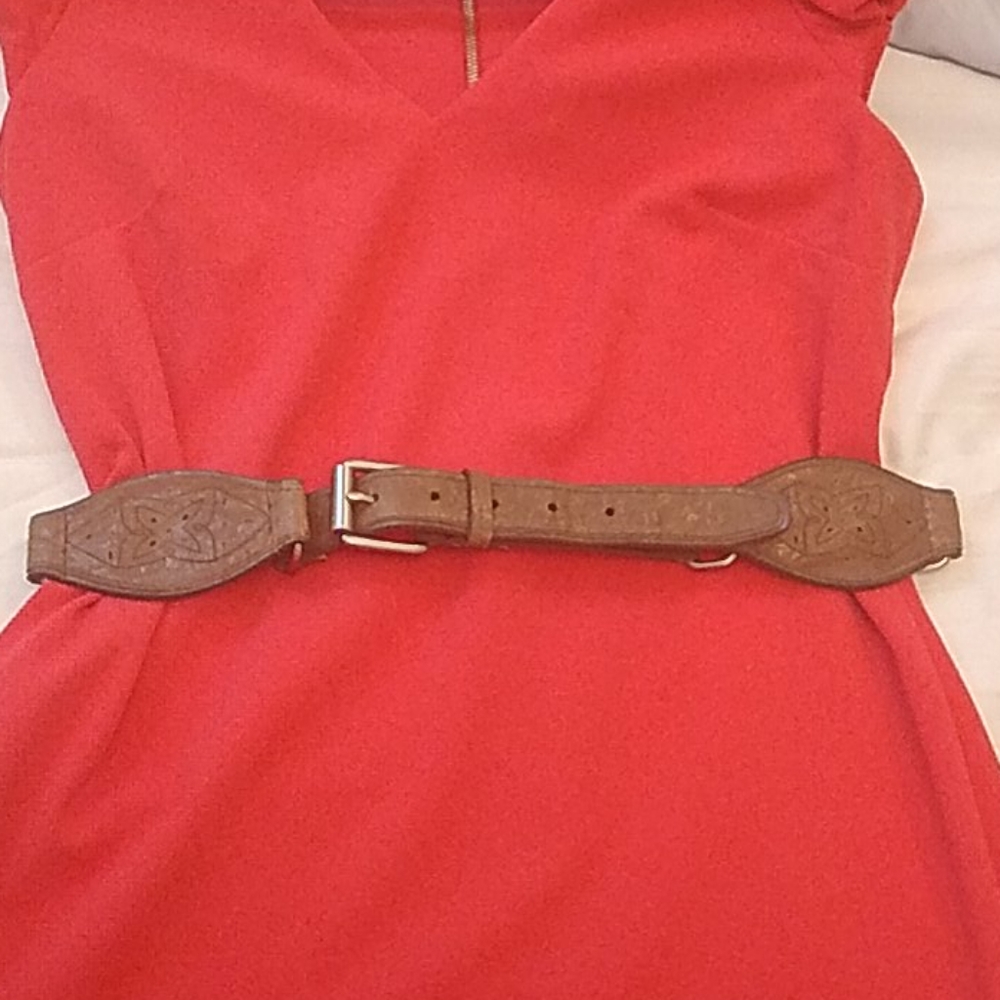 Jessica Simpson Tan Leather Belt
